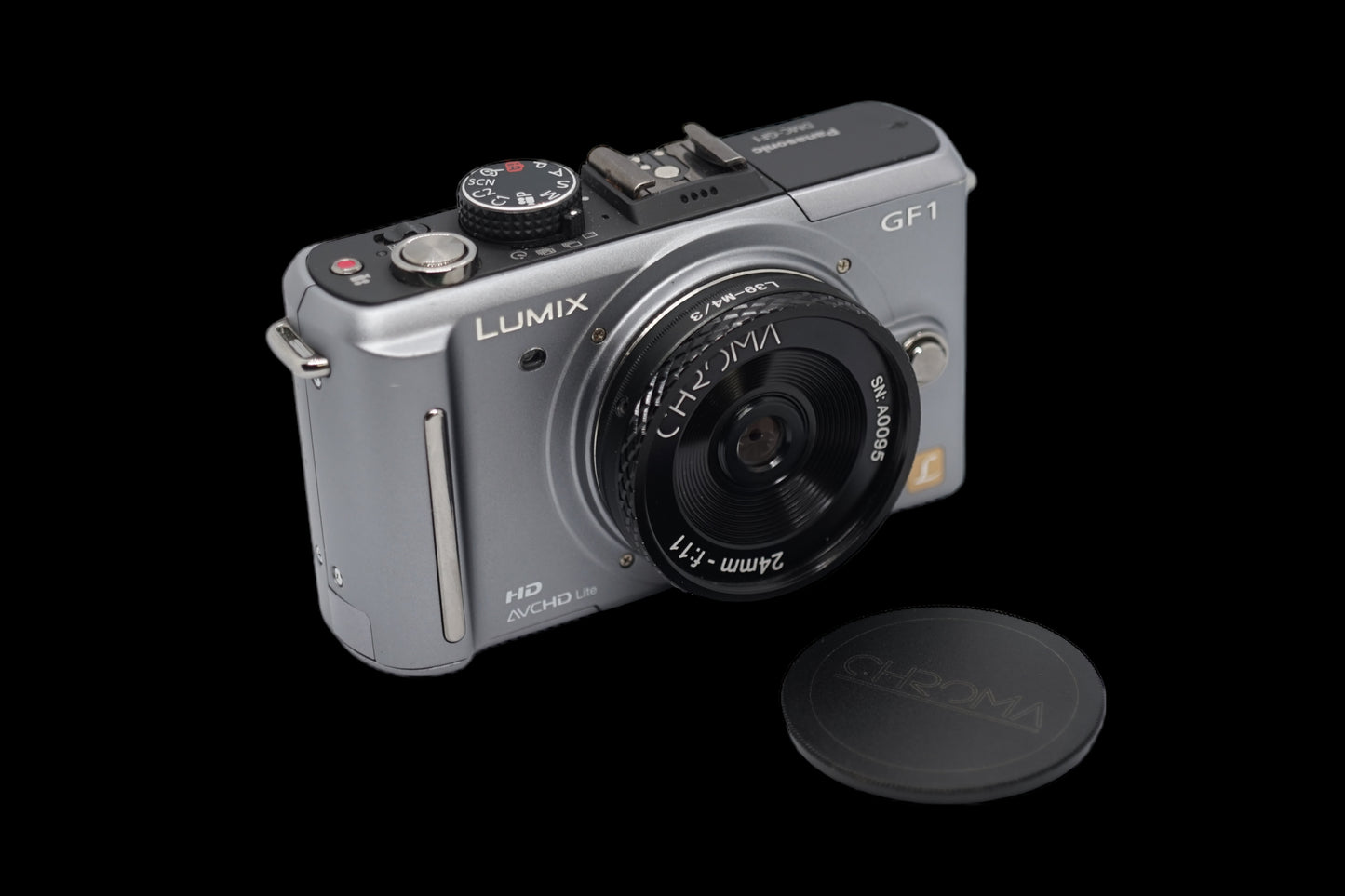 Panasonic GF1 with Double Glass lens and adaptor