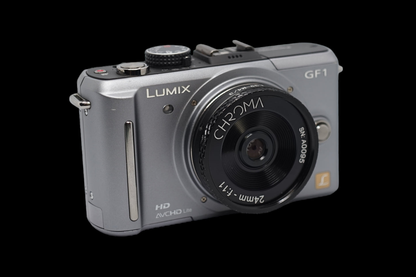 Panasonic GF1 with Double Glass lens and adaptor