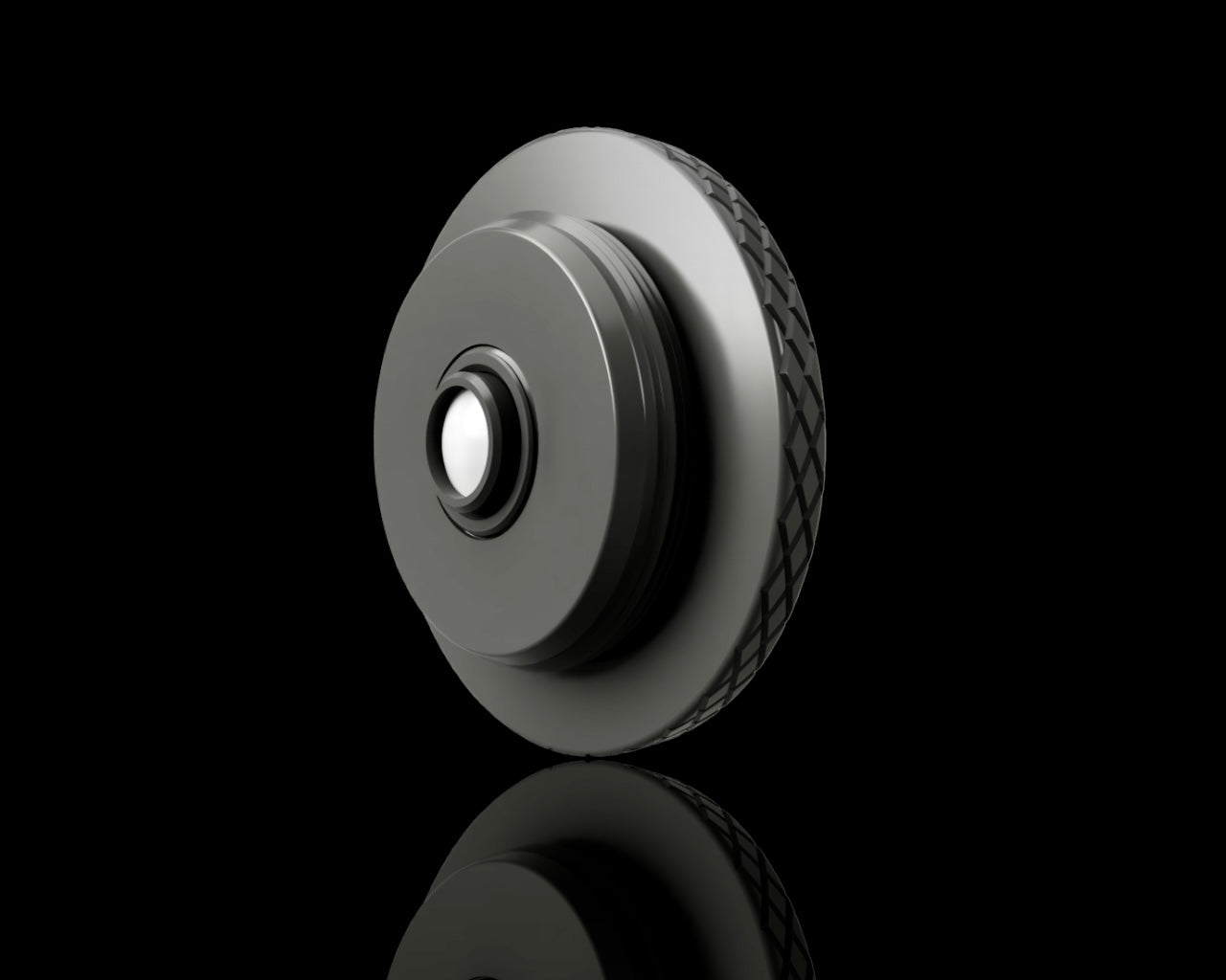 Double Glass - 24mm F11, M39 mount lens with custom engraved caps
