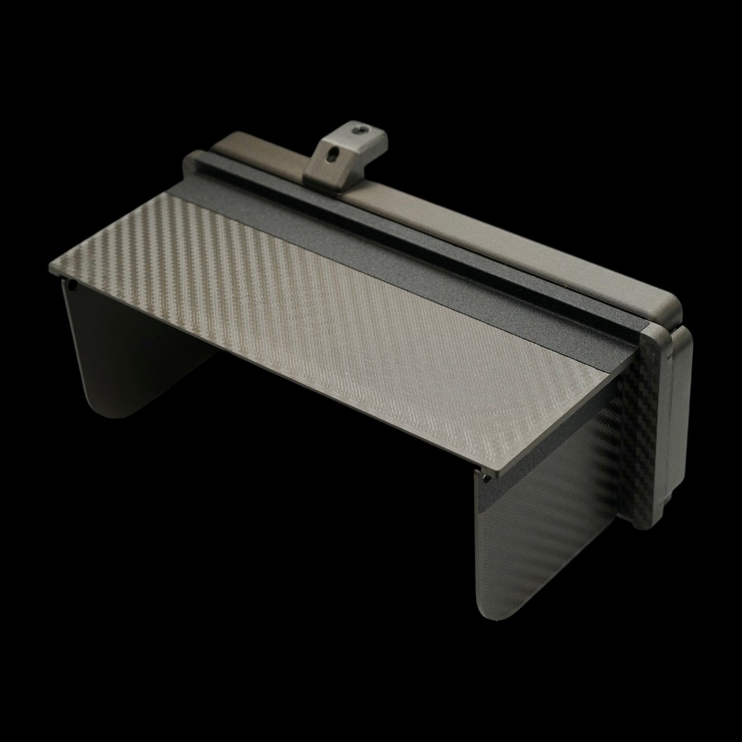 One Off - Custom Metallic Gunmetal Grey 6x17 Graflok Rollfilm Back & Ground glass with matching ground glass protector/shade.