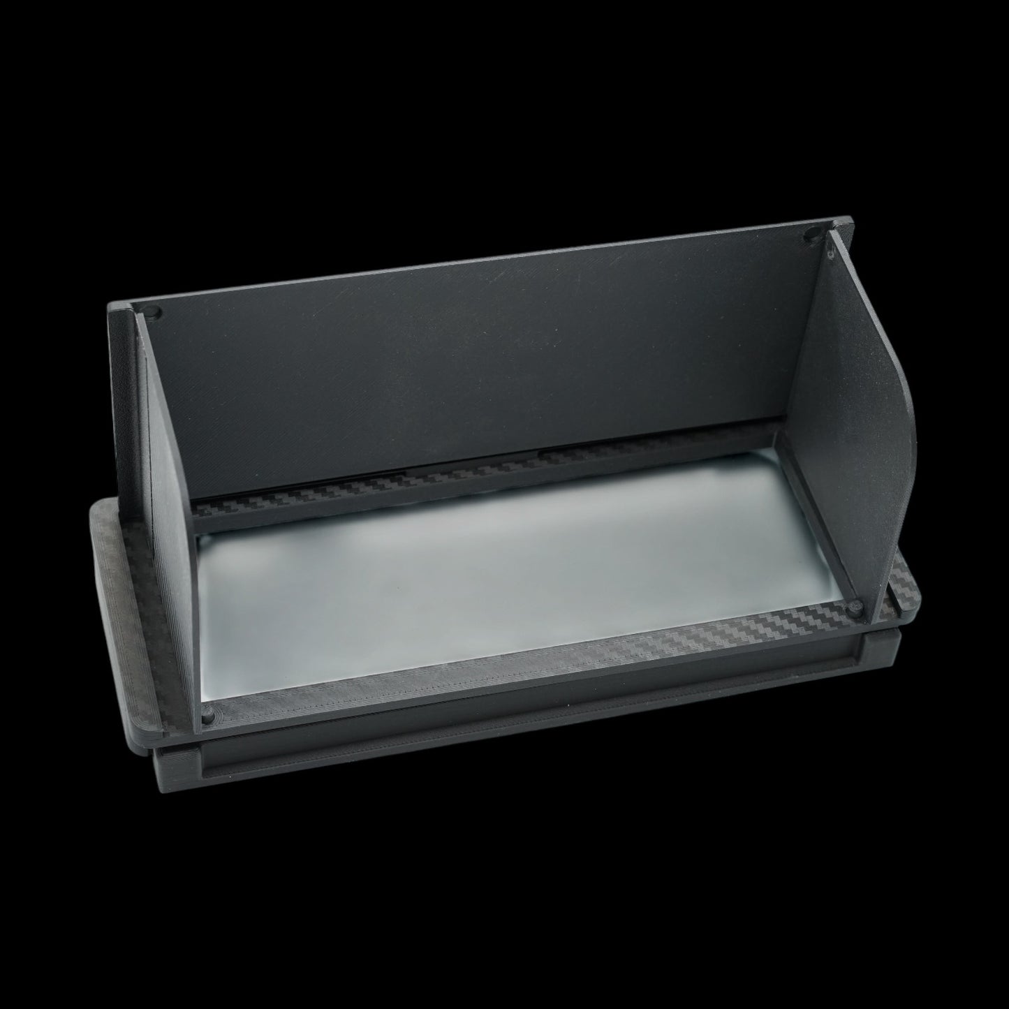 Ground glass protector & popup shade